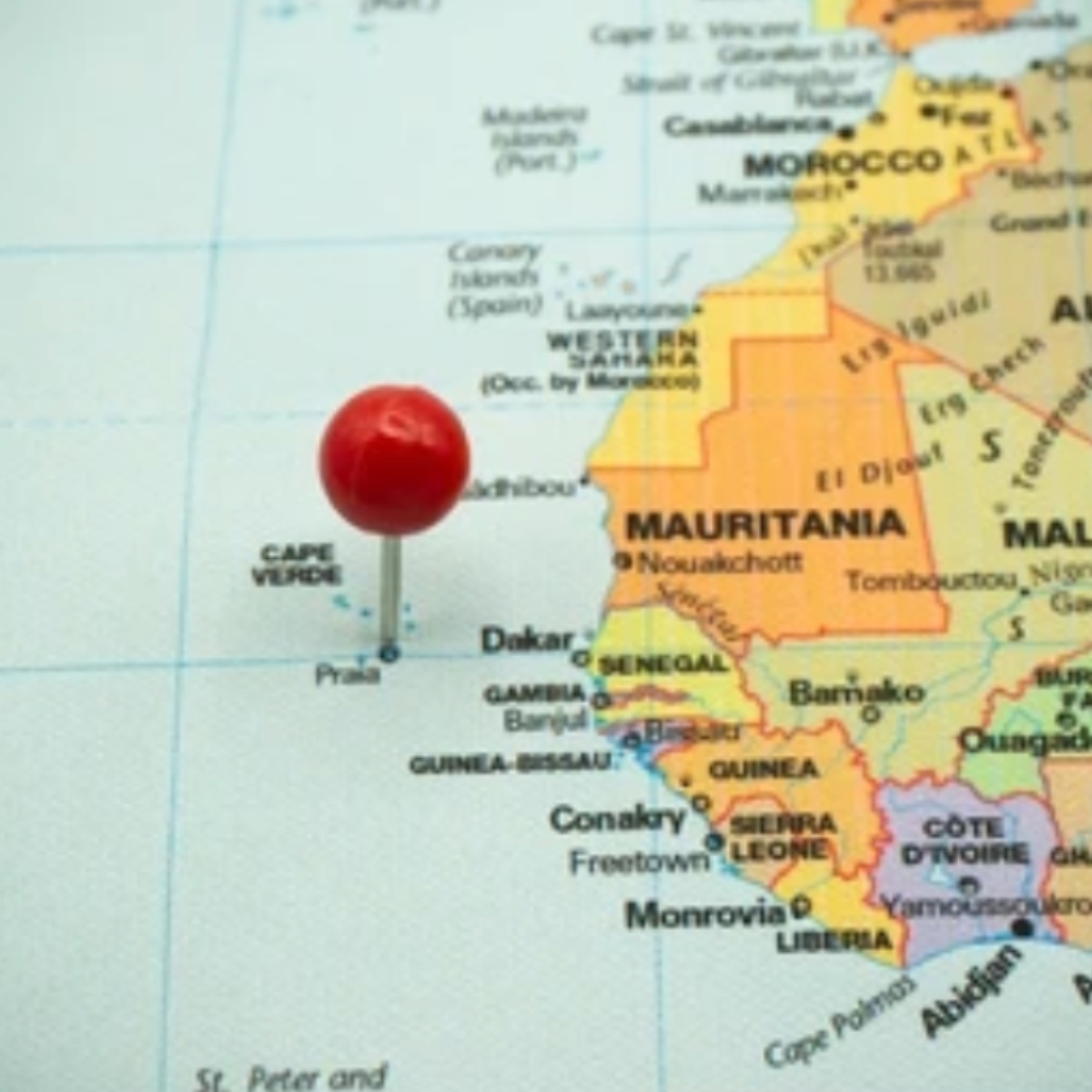 Dónde está Cabo Verde? Mapa de África y de las islas
