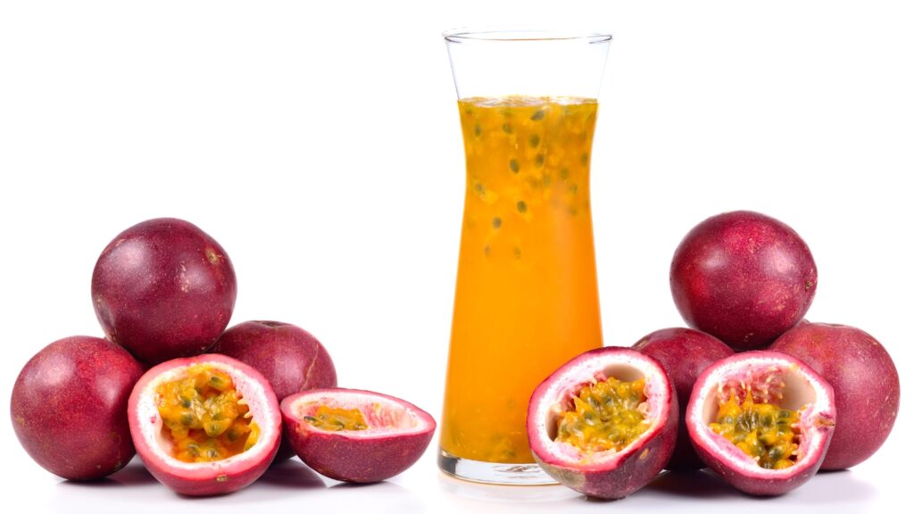 Jugo de chinola dominicano, maracuyá, fruta