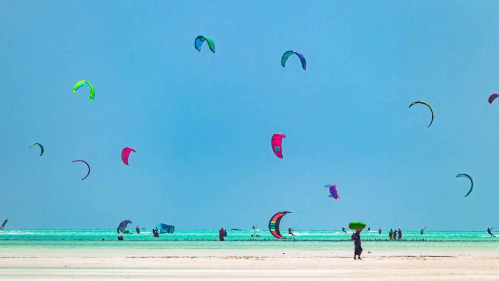 Paje beach, lugar para hacer kite surf